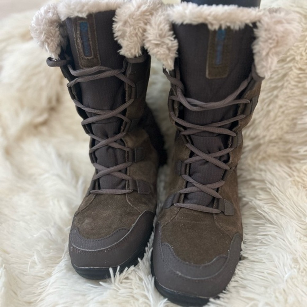 Columbia Snow Boots Women’s size 8 Ice Maiden II Boot winter brown leather